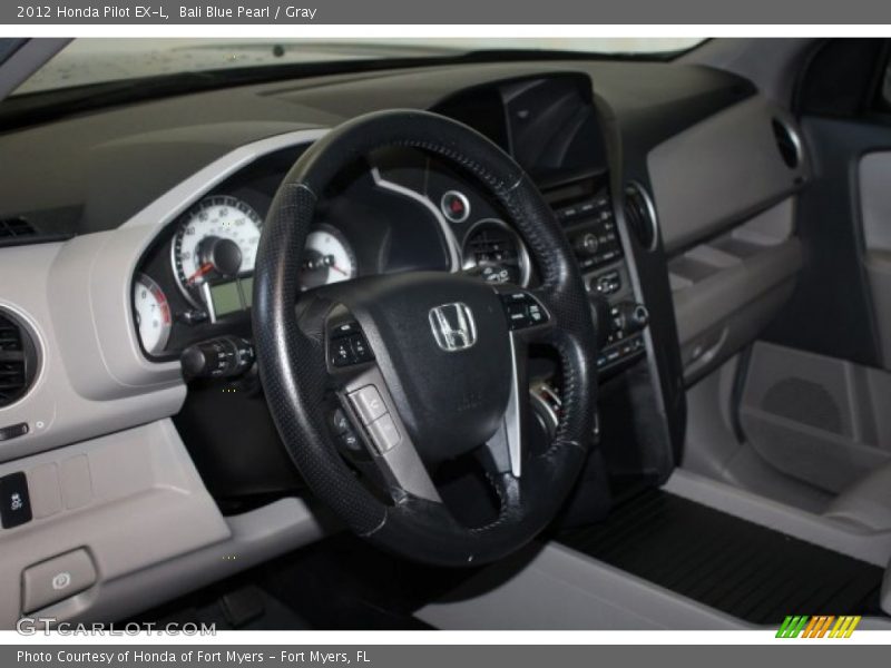 Bali Blue Pearl / Gray 2012 Honda Pilot EX-L