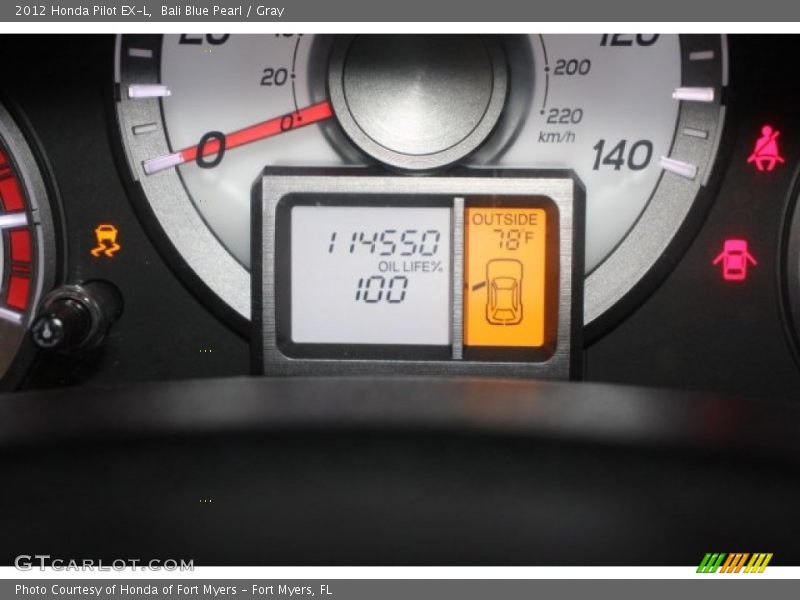 Bali Blue Pearl / Gray 2012 Honda Pilot EX-L