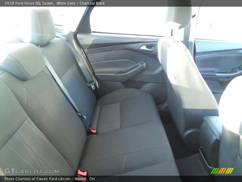 White Gold / Charcoal Black 2018 Ford Focus SEL Sedan