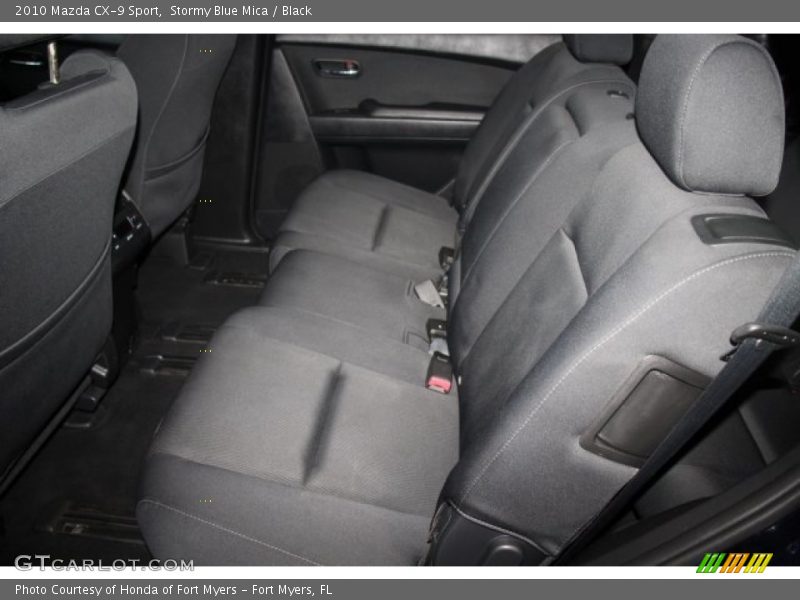 Stormy Blue Mica / Black 2010 Mazda CX-9 Sport