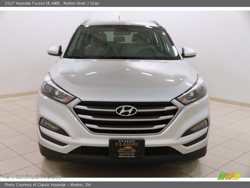 Molten Silver / Gray 2017 Hyundai Tucson SE AWD