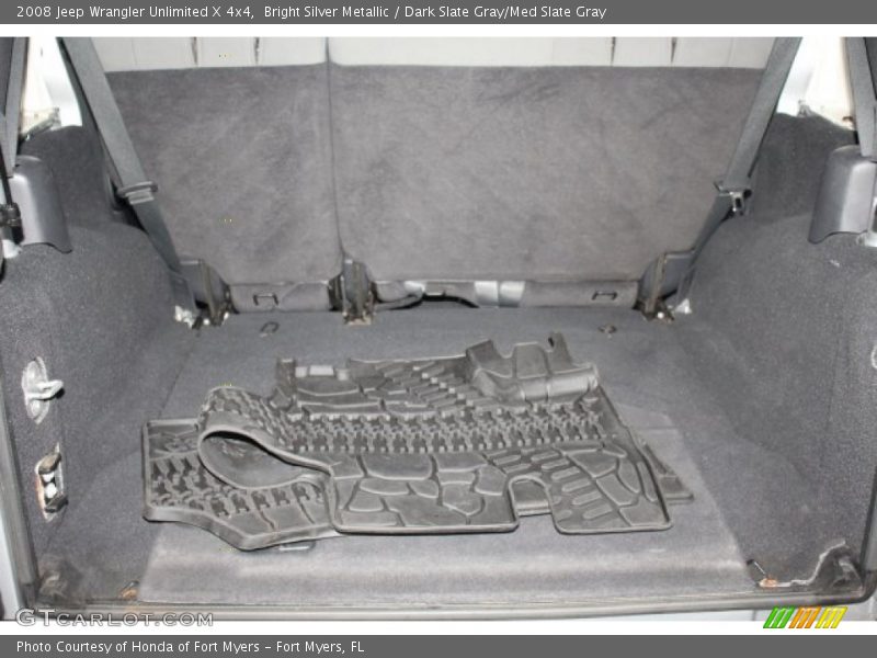 Bright Silver Metallic / Dark Slate Gray/Med Slate Gray 2008 Jeep Wrangler Unlimited X 4x4