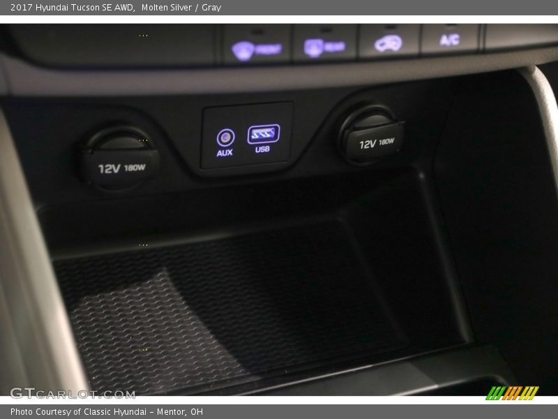 Molten Silver / Gray 2017 Hyundai Tucson SE AWD