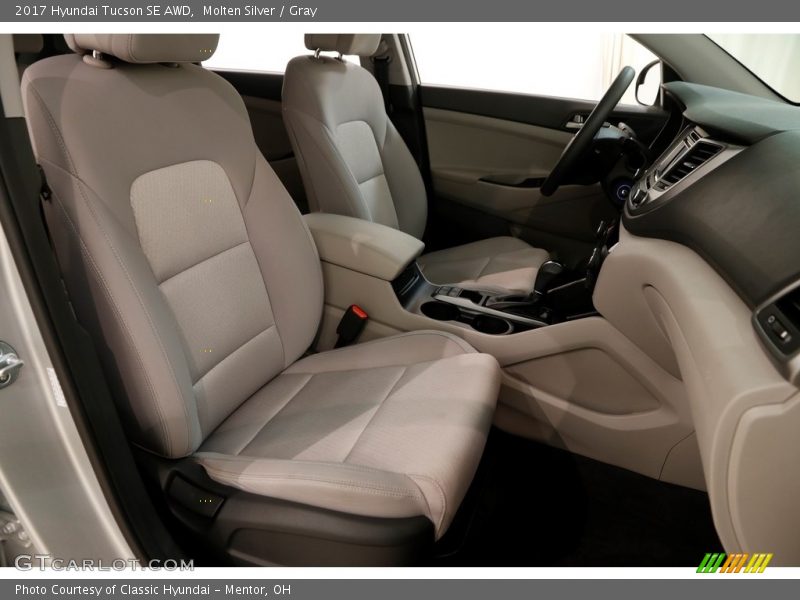 Molten Silver / Gray 2017 Hyundai Tucson SE AWD