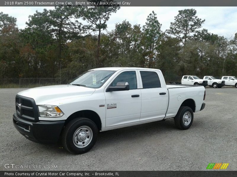 Bright White / Black/Diesel Gray 2018 Ram 2500 Tradesman Crew Cab