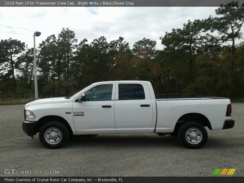 Bright White / Black/Diesel Gray 2018 Ram 2500 Tradesman Crew Cab