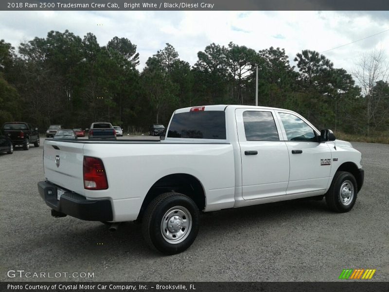 Bright White / Black/Diesel Gray 2018 Ram 2500 Tradesman Crew Cab