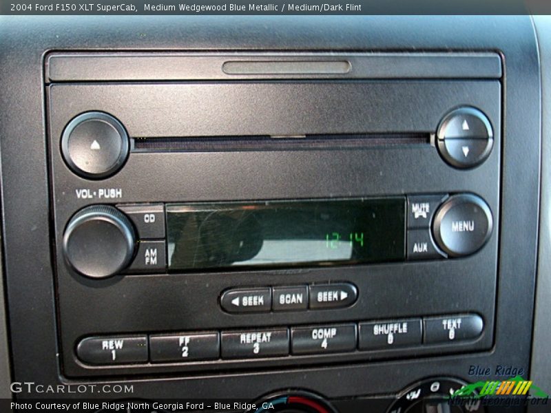 Medium Wedgewood Blue Metallic / Medium/Dark Flint 2004 Ford F150 XLT SuperCab