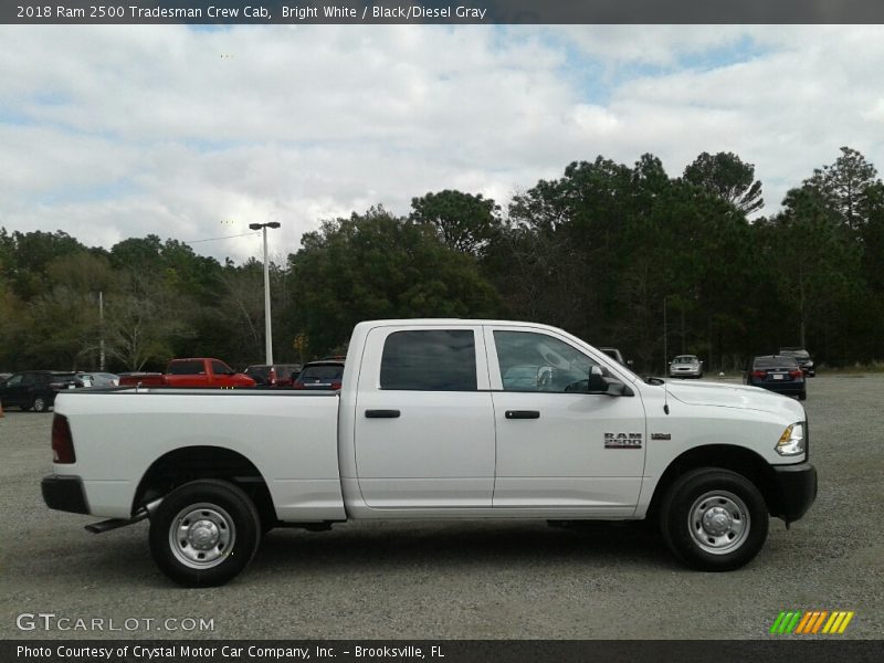 Bright White / Black/Diesel Gray 2018 Ram 2500 Tradesman Crew Cab
