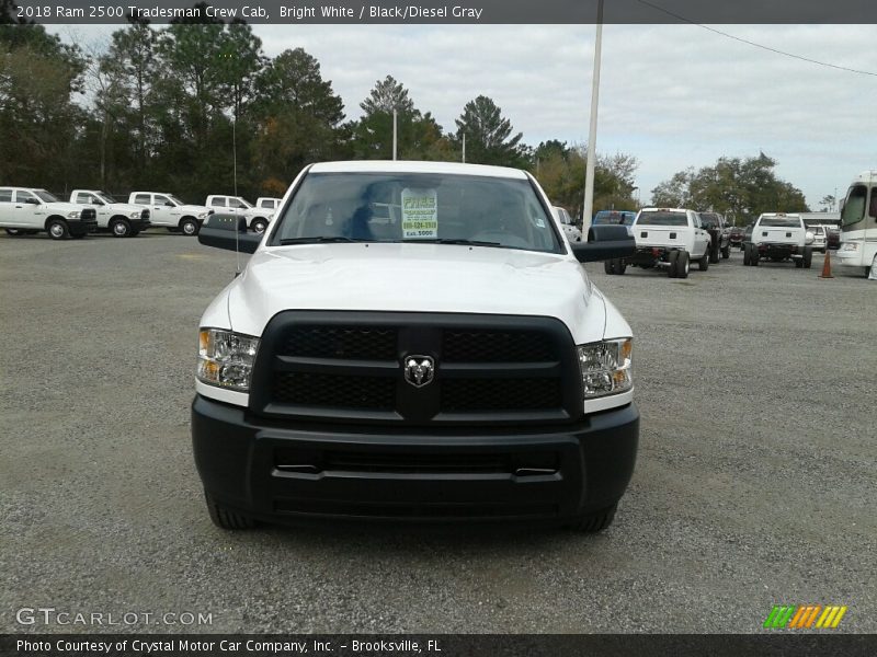 Bright White / Black/Diesel Gray 2018 Ram 2500 Tradesman Crew Cab