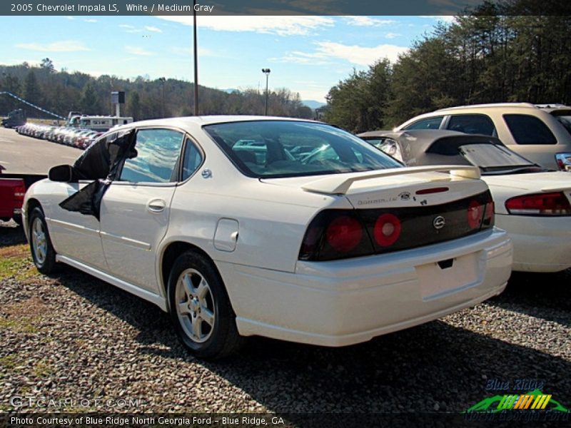 White / Medium Gray 2005 Chevrolet Impala LS