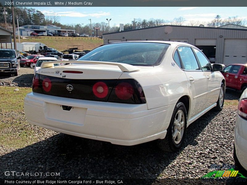 White / Medium Gray 2005 Chevrolet Impala LS