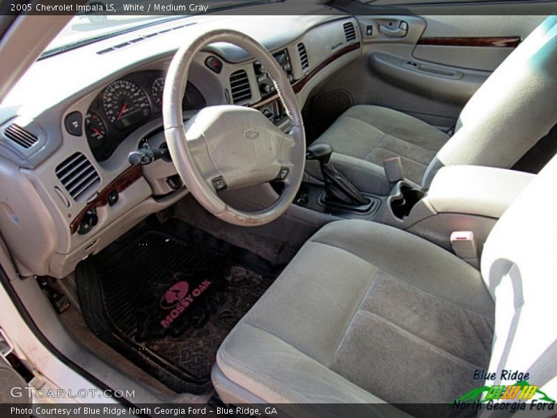 White / Medium Gray 2005 Chevrolet Impala LS