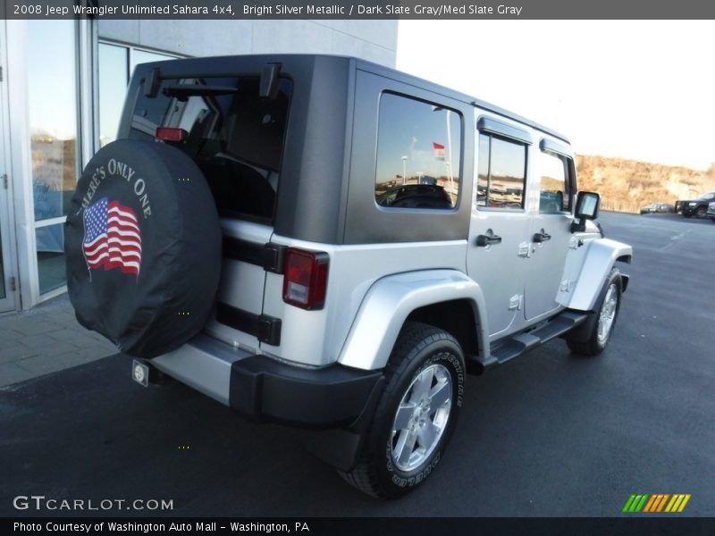 Bright Silver Metallic / Dark Slate Gray/Med Slate Gray 2008 Jeep Wrangler Unlimited Sahara 4x4