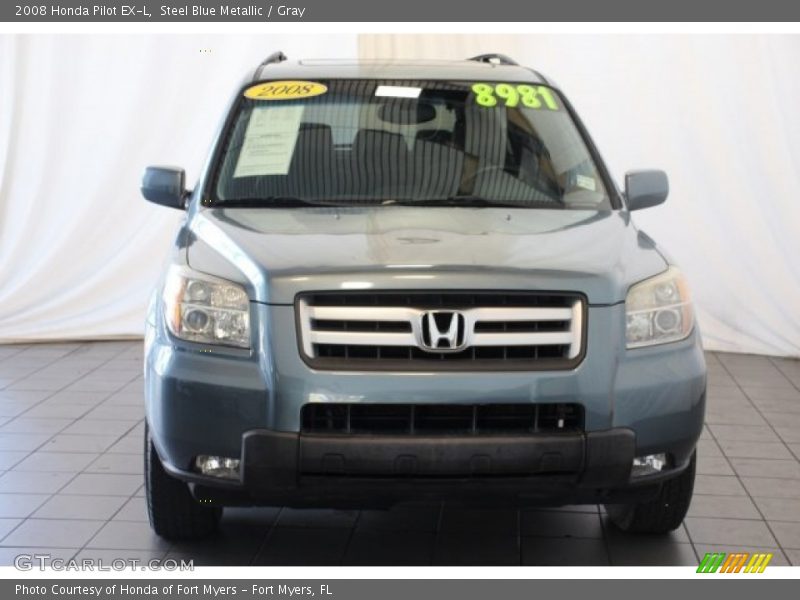 Steel Blue Metallic / Gray 2008 Honda Pilot EX-L