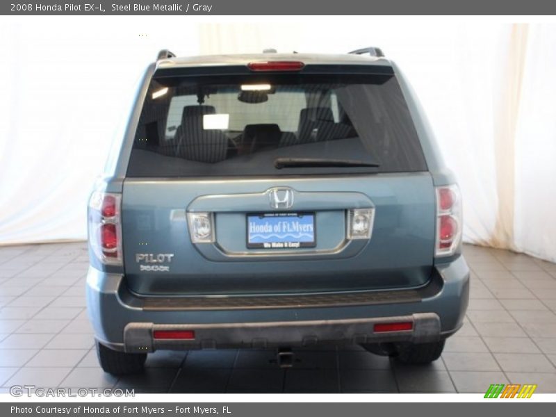 Steel Blue Metallic / Gray 2008 Honda Pilot EX-L