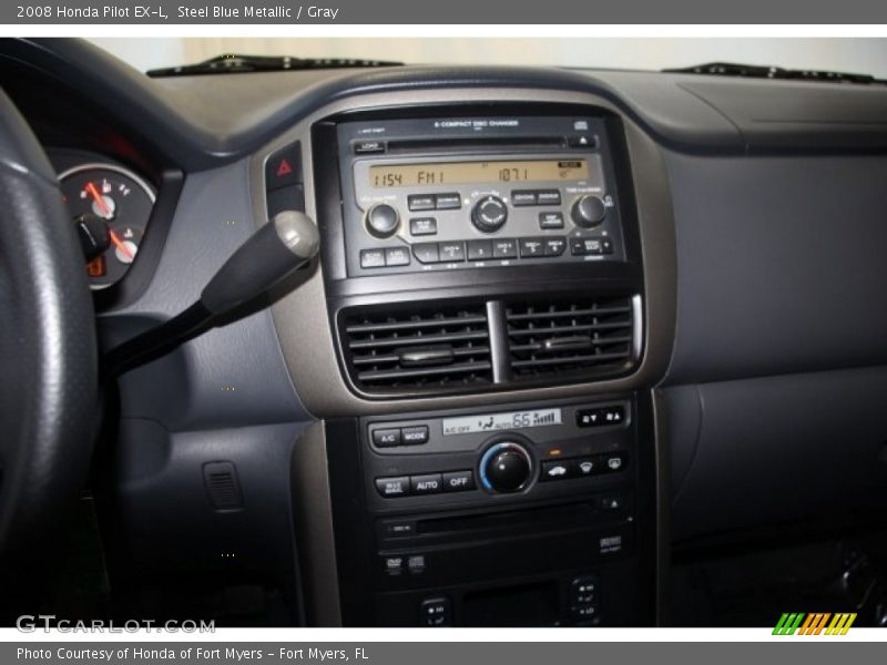 Steel Blue Metallic / Gray 2008 Honda Pilot EX-L