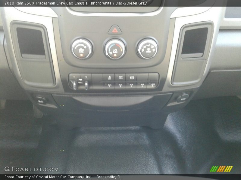Bright White / Black/Diesel Gray 2018 Ram 3500 Tradesman Crew Cab Chassis