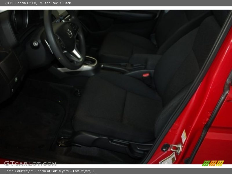 Milano Red / Black 2015 Honda Fit EX