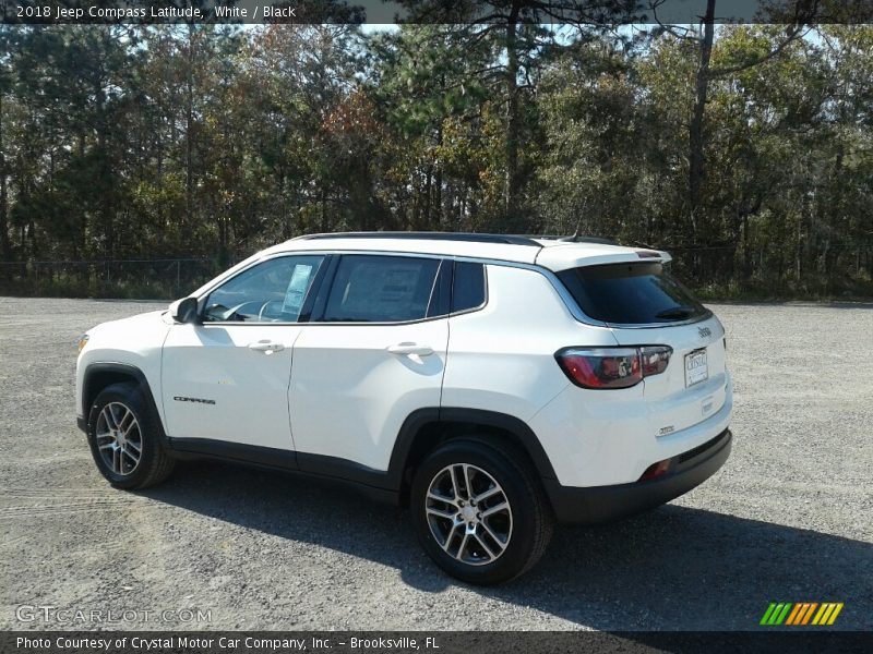 White / Black 2018 Jeep Compass Latitude