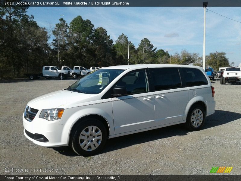 White Knuckle / Black/Light Graystone 2018 Dodge Grand Caravan SE