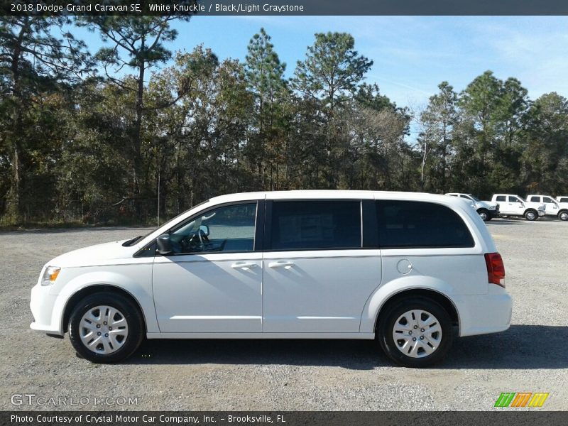 White Knuckle / Black/Light Graystone 2018 Dodge Grand Caravan SE