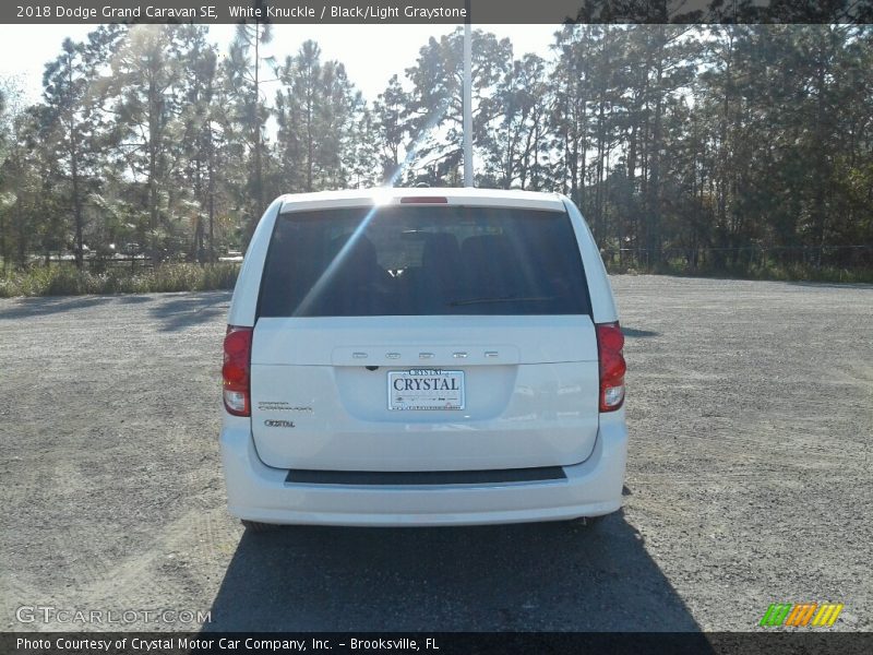 White Knuckle / Black/Light Graystone 2018 Dodge Grand Caravan SE