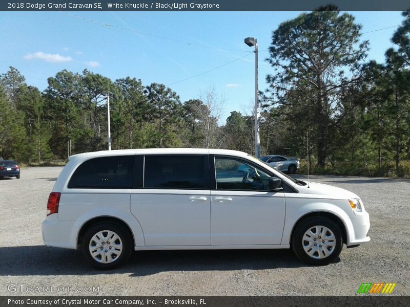 White Knuckle / Black/Light Graystone 2018 Dodge Grand Caravan SE