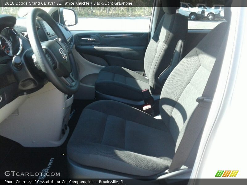 White Knuckle / Black/Light Graystone 2018 Dodge Grand Caravan SE