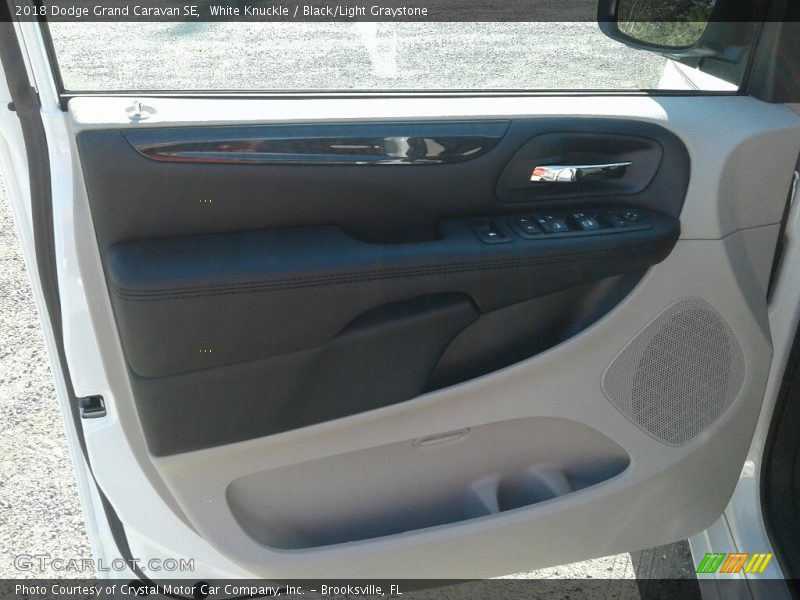 White Knuckle / Black/Light Graystone 2018 Dodge Grand Caravan SE