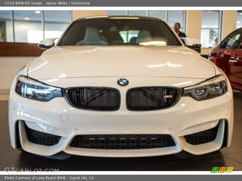 Alpine White / Silverstone 2018 BMW M3 Sedan