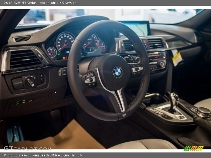 Alpine White / Silverstone 2018 BMW M3 Sedan