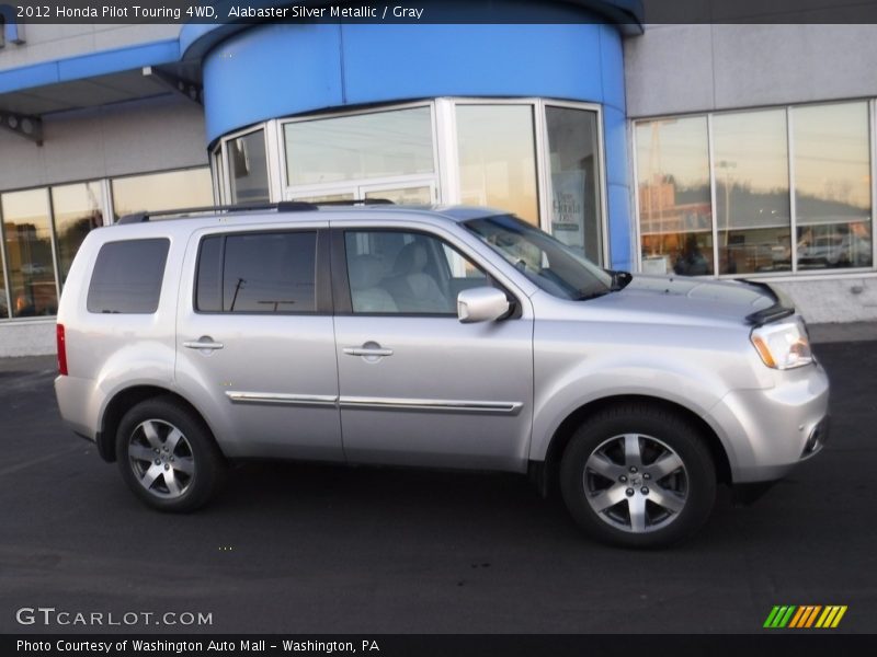 Alabaster Silver Metallic / Gray 2012 Honda Pilot Touring 4WD