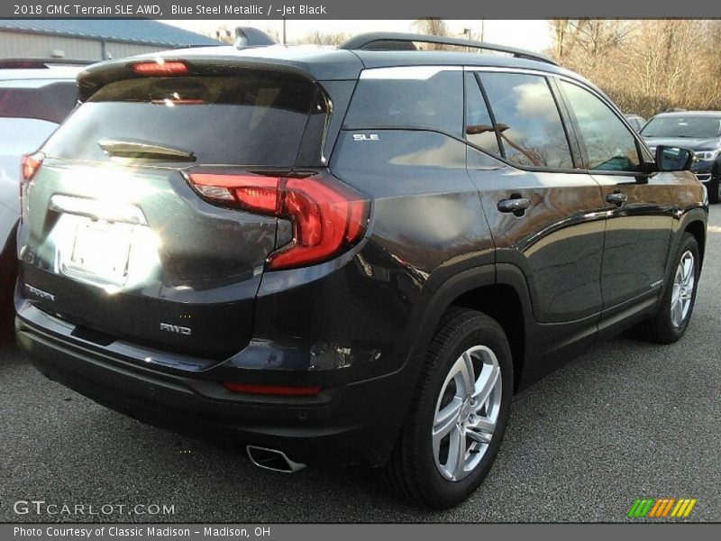 Blue Steel Metallic / ­Jet Black 2018 GMC Terrain SLE AWD