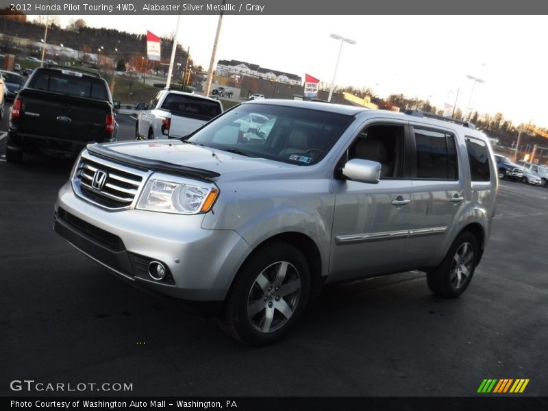 Alabaster Silver Metallic / Gray 2012 Honda Pilot Touring 4WD