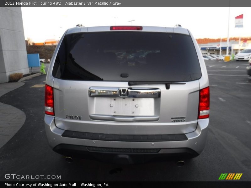 Alabaster Silver Metallic / Gray 2012 Honda Pilot Touring 4WD