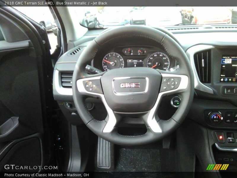 Blue Steel Metallic / ­Jet Black 2018 GMC Terrain SLE AWD