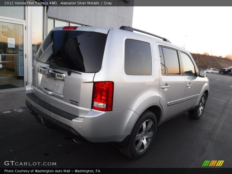 Alabaster Silver Metallic / Gray 2012 Honda Pilot Touring 4WD