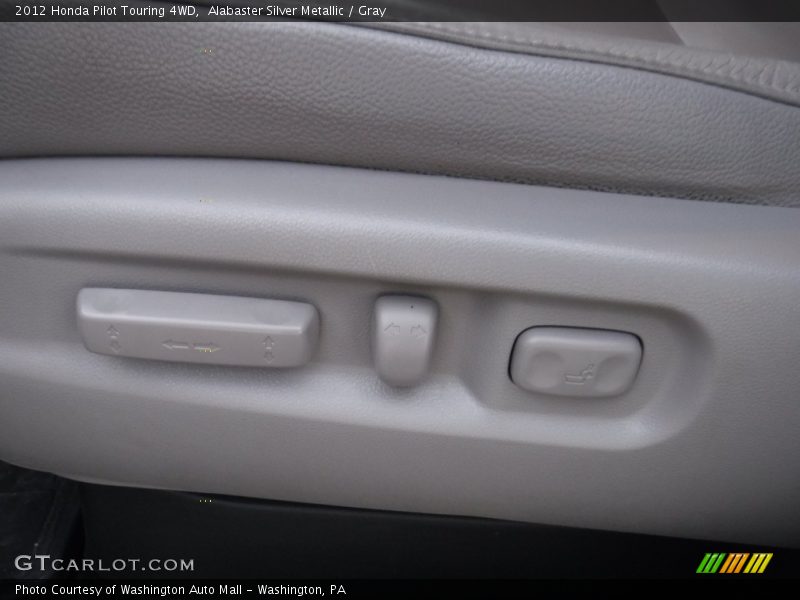 Alabaster Silver Metallic / Gray 2012 Honda Pilot Touring 4WD
