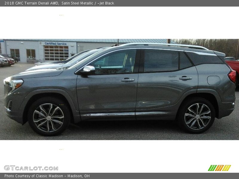 Satin Steel Metallic / ­Jet Black 2018 GMC Terrain Denali AWD