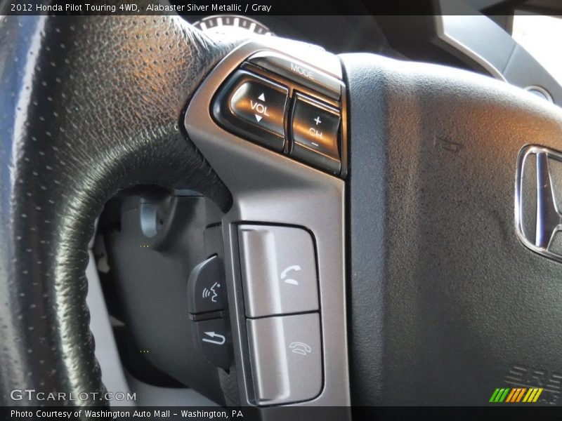 Alabaster Silver Metallic / Gray 2012 Honda Pilot Touring 4WD