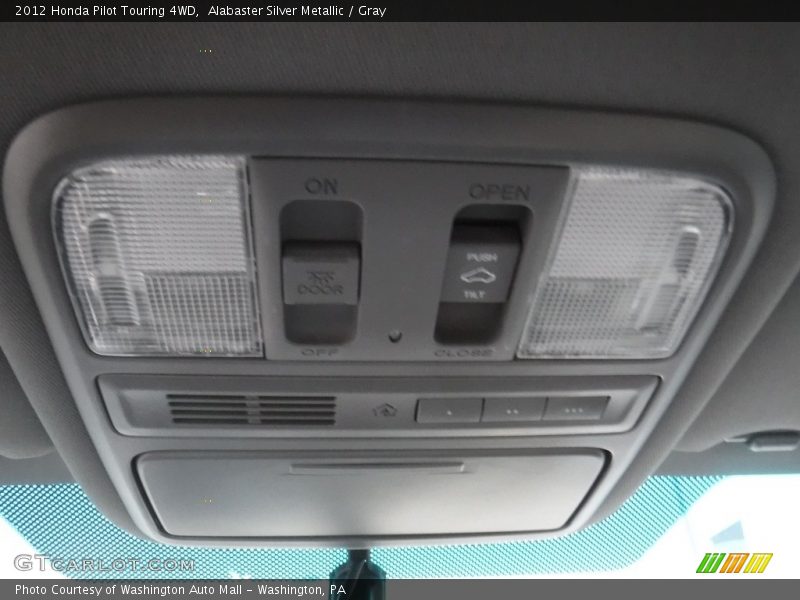 Alabaster Silver Metallic / Gray 2012 Honda Pilot Touring 4WD