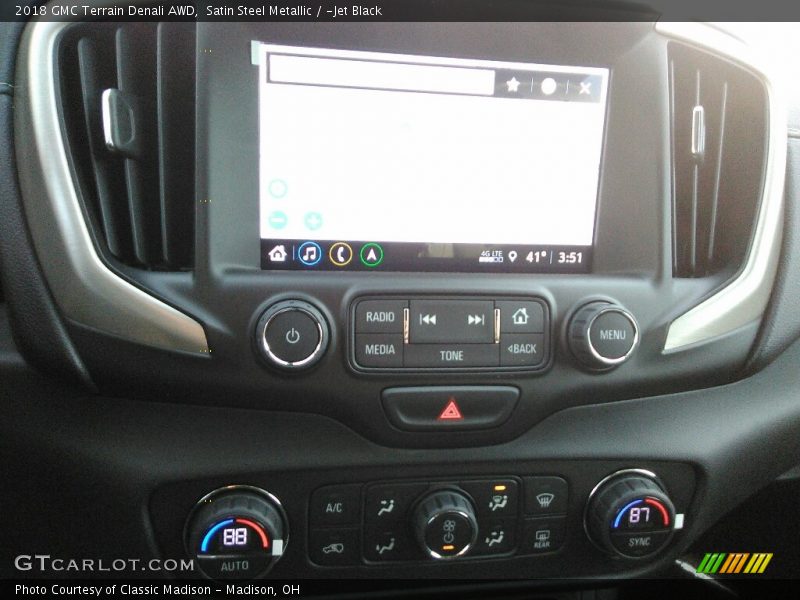 Satin Steel Metallic / ­Jet Black 2018 GMC Terrain Denali AWD