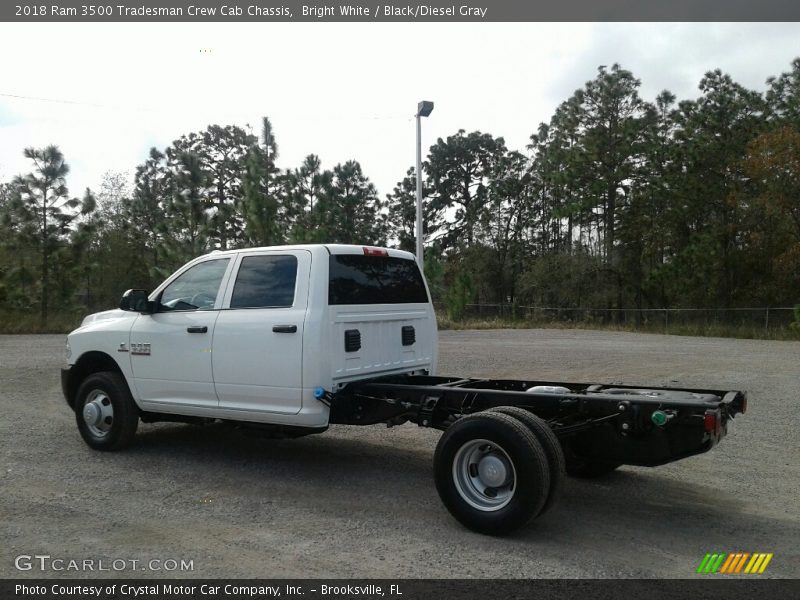 Bright White / Black/Diesel Gray 2018 Ram 3500 Tradesman Crew Cab Chassis