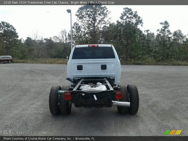 Bright White / Black/Diesel Gray 2018 Ram 3500 Tradesman Crew Cab Chassis