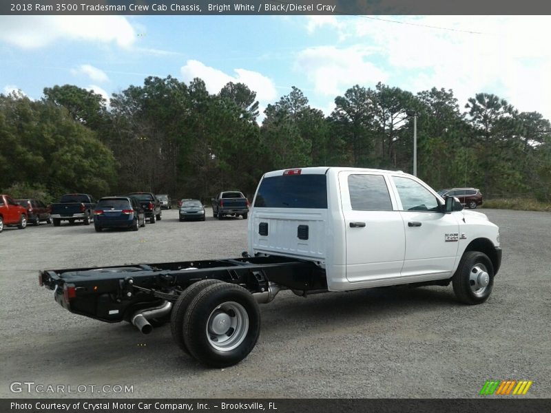 Bright White / Black/Diesel Gray 2018 Ram 3500 Tradesman Crew Cab Chassis