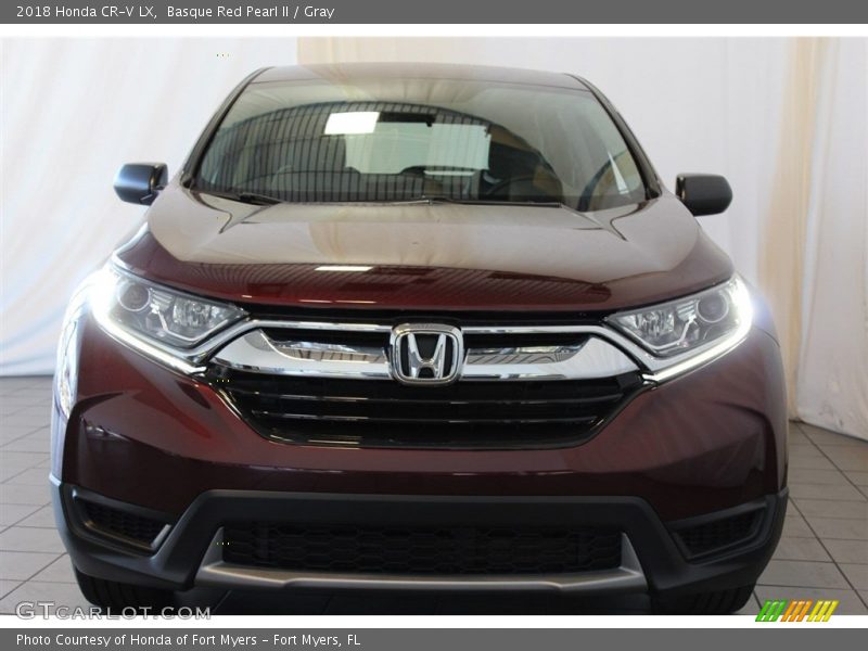 Basque Red Pearl II / Gray 2018 Honda CR-V LX