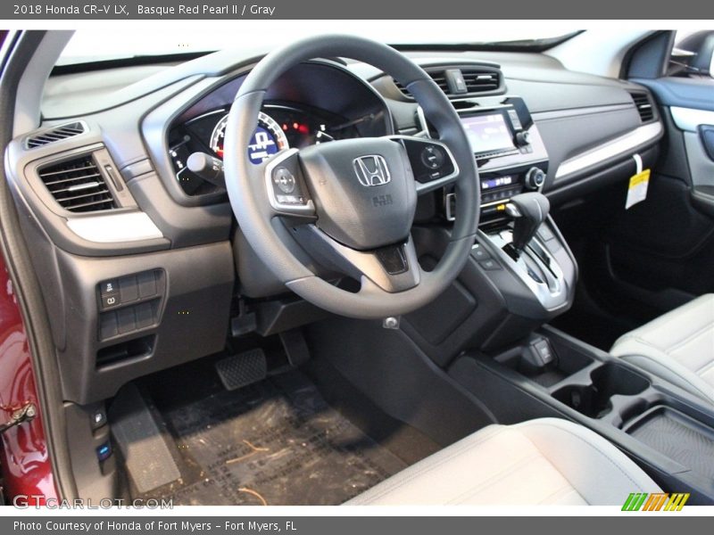 Basque Red Pearl II / Gray 2018 Honda CR-V LX
