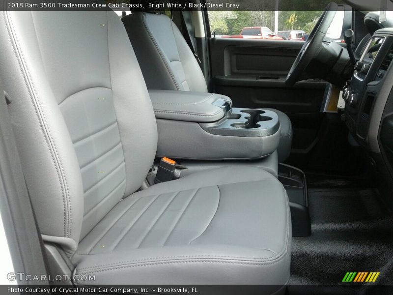 Bright White / Black/Diesel Gray 2018 Ram 3500 Tradesman Crew Cab Chassis