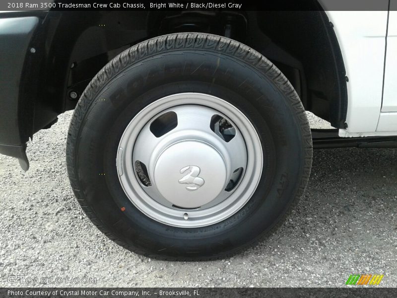 Bright White / Black/Diesel Gray 2018 Ram 3500 Tradesman Crew Cab Chassis